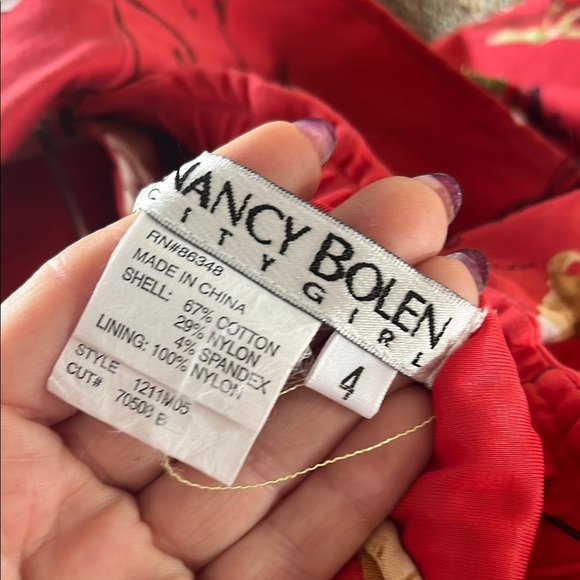 Vintage  Red Floral and Cherry lined blazer and skirt ❤️ - Picture 9 of 9